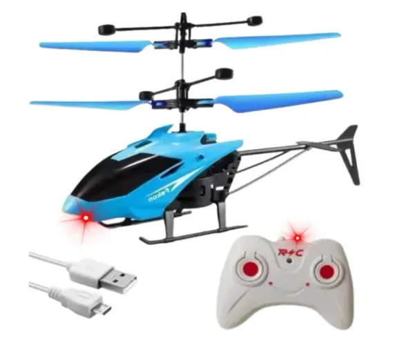 Helicóptero com controle remoto.