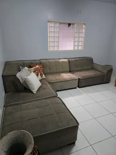 Sofá grande cinema com chaise/cama