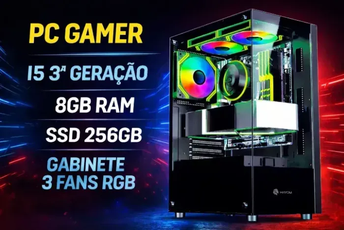 PC Gamer i5 terceira geração 8g ram ddr3 ssd 256gb - Promo