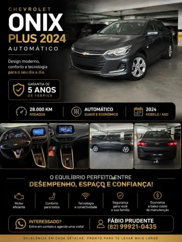 Chevrolet Onix Plus LTZ 1.0 12V TB Flex Aut. 4P 2024