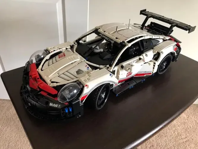 Kit Blocos De Montar Carro Porsche 911 RS 1580 Pçs escala 1:10