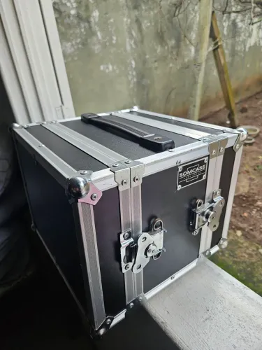 Hard Case Rack 2u Mini Rack Microfones S/ Fio