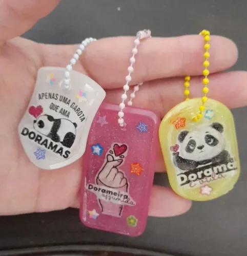 Kit Chaveiros Personalizados Dorameiras