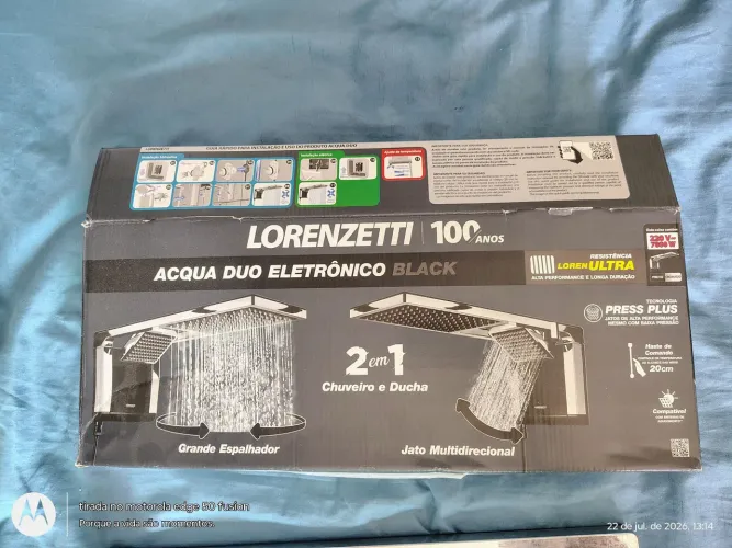 Chuveiro lorenzetti acqua duo eletrônico