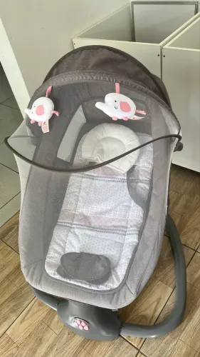 Cadeira Elétrica de Balanço para Bebê Mastela - Reclinável para Recém-Nascido, Berço