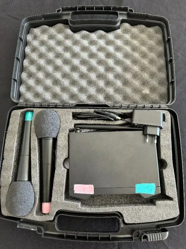 Microfone s/ fio SoudPro UHF