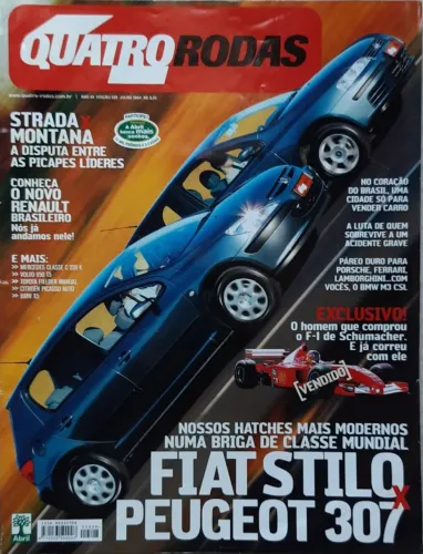 Kit com 2 revistas 4 Quatro Rodas