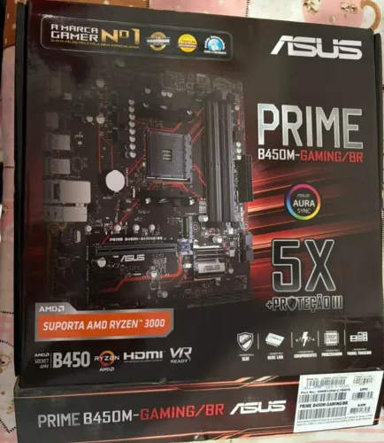 PLACA MÃE ASUS PRIME B450M-GAMING/BR AM4 mATX, DDR4