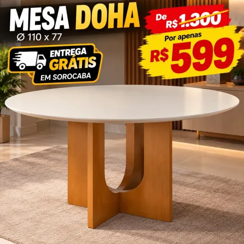 Mesas novas em MDF por 599