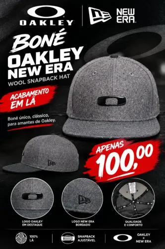 Oakley New Era Wool Snapback Hat .