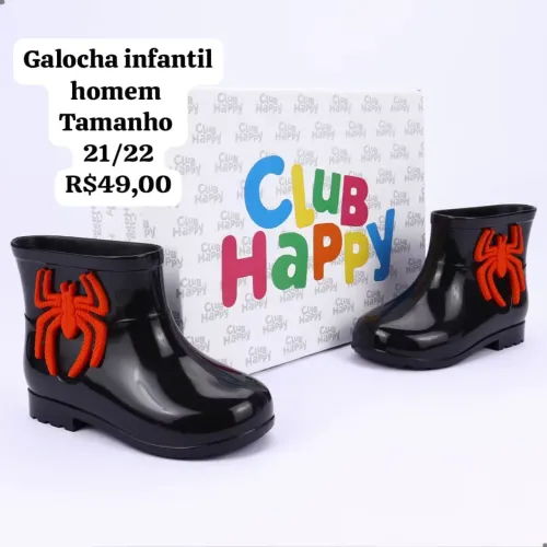 Galocha infantil homem aranha linha premium