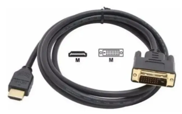 COD-CP577 Cabo Dvi 24+1 Para Hdmi 1,5 Metros Banhado A Ouro Arduino Automação COD-CP577