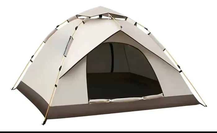 Barraca 4 Pessoas Automática Camping Festival Ornament O1009 Cor Marrom-claro