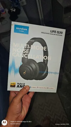 Fone Anker Soundcore Life Q30 - Cancelamento de Ruído (ANC) - Completo na Case