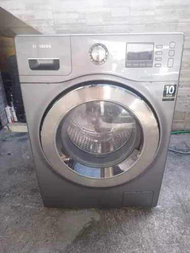 Lava e Seca Samsung Eco Bubble Inox 10,1kg 110V - Perfeito Estado