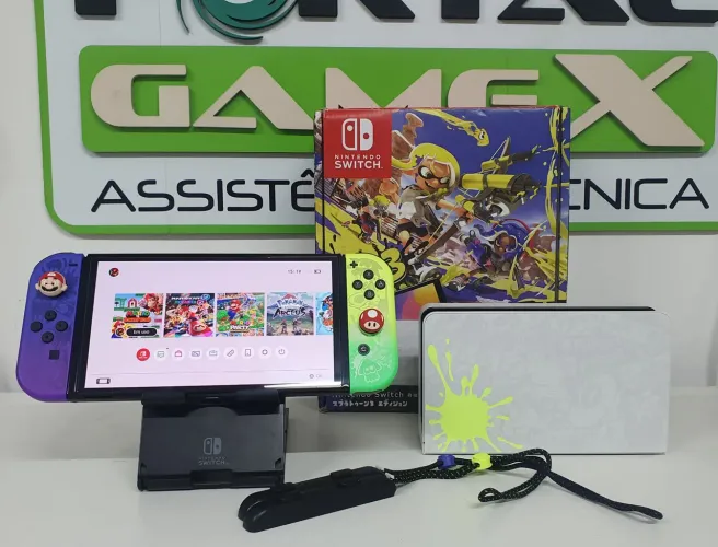 NINTENDO SWITCH OLED EDIÇÃO SPLATOON