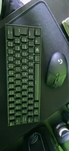 Teclado mecânico, mause logitch novo