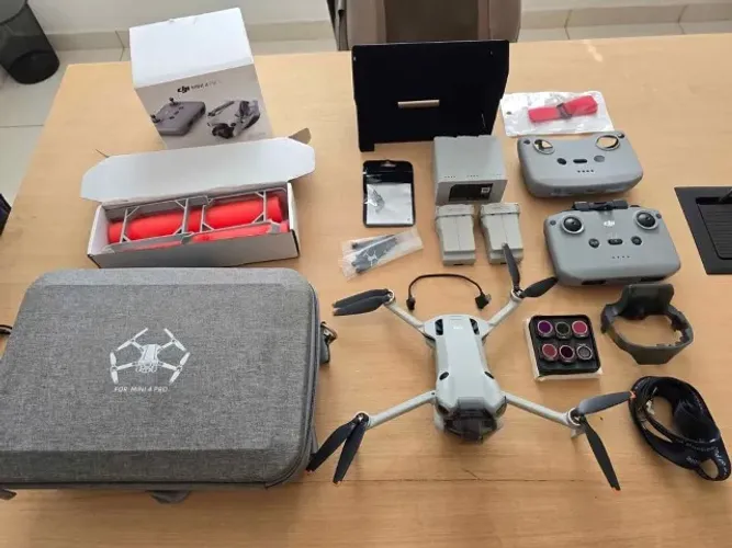 DJI Mini 4 Pro - Completo + Kit 6 Filtros + Acessórios Premium (Homologado ANATEL/ANAC)