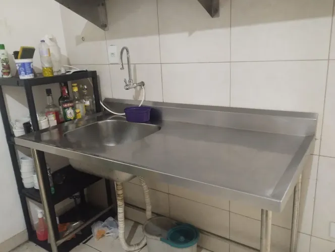 Pia em inox industrial