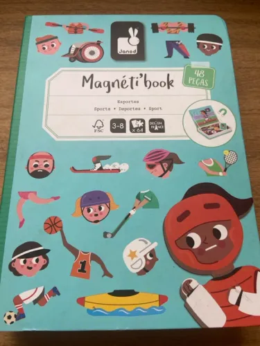 Jogo Magnético Infantil Janod Magnéti'book Espor