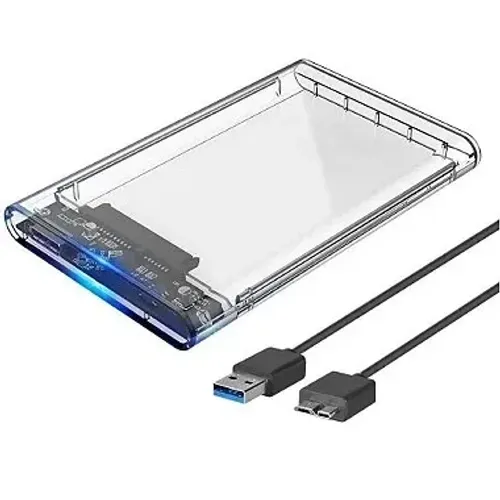 CASE SATA USB 3.0 PARA HD 2,5 TRANSPARENTE 