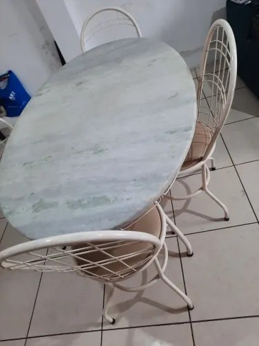 Mesa granito/mármore 4 lugares