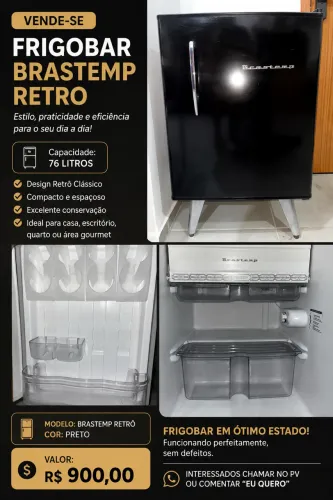 Frigobar retrô Brastemp