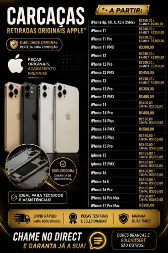 Carcaças nova de IPHONES 
