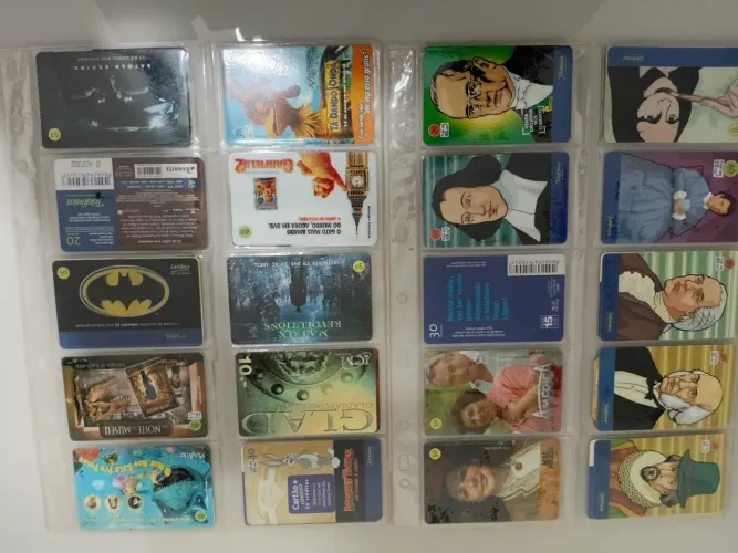 Coleção de cartão telefone