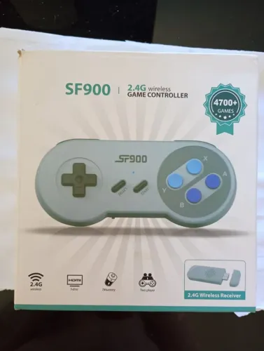 Console Retrô SF900 HDMI 4700+ Jogos 2 Controles Sem Fio Retro Game Novo