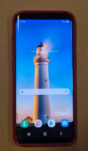 Samsung Galaxy S8, funcionando.
