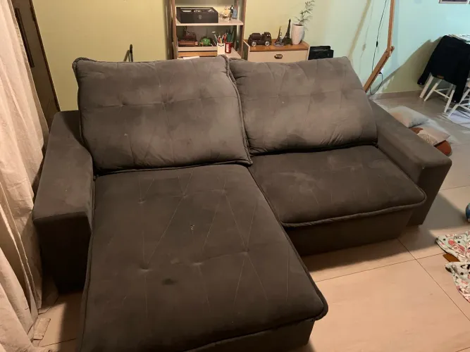 SOFÁ RETRÁTIL CINZA 1,80m x 2,50m