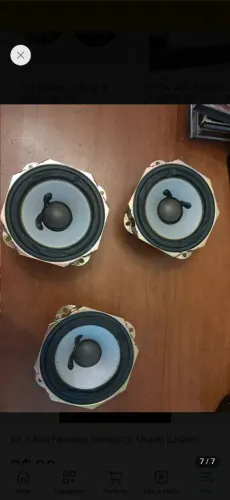 Kit 3 Alto Falantes Eastech 3' Usado