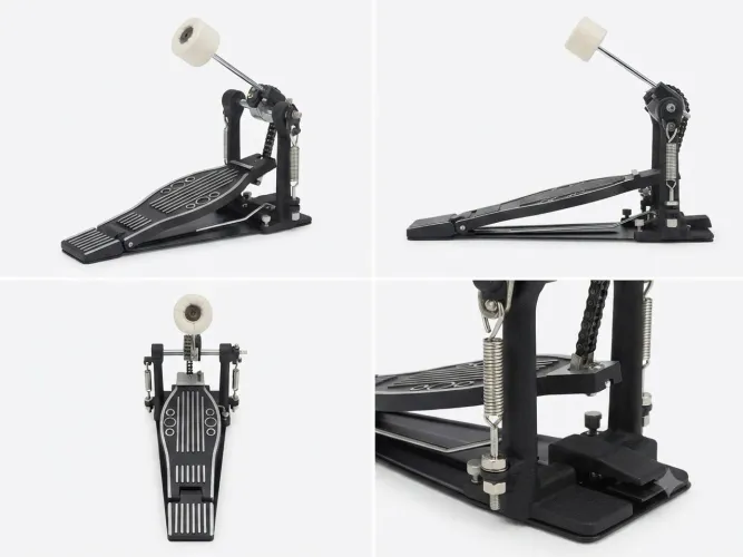 Pedal de Bumbo com Comando de Corrente - Robusto, Ágil e Pronto para o Palco!
