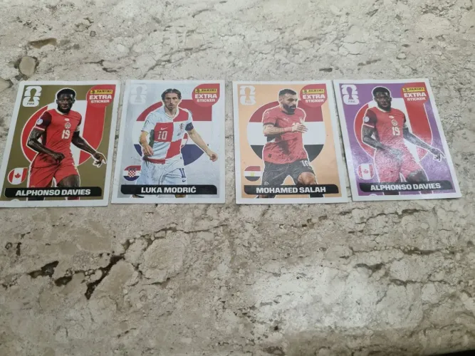 Figurinhas da copa extra, ouro,prata,bronze e roxa.