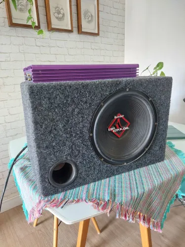 Kit Som Automotivo Caixa Subwoofer + Potência Road