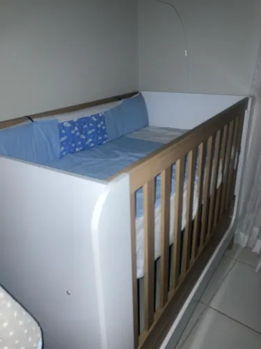 BERÇO NOVO COM COLCHÃO 