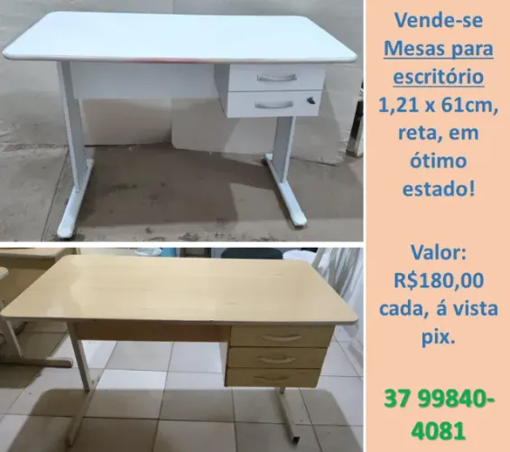 Mesas de escritorio 1,21 x 61cm