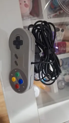 Controle/ manete paralela snes super nintendo com extensor 
