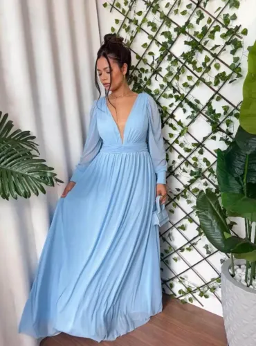 Vestido de Festa Azul