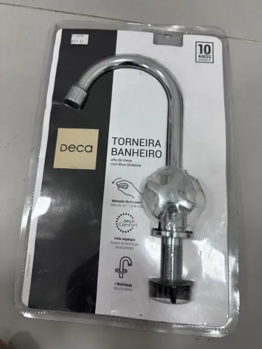 Torneira Deca Bica Alta Giratória Cromada - LIQUIDAÇÃO!