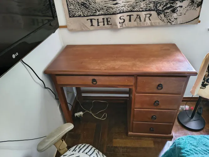 Mesa escritório/ escrivaninha madeira de lei