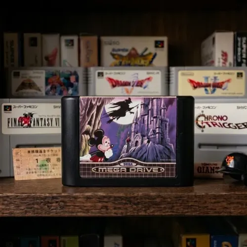 Cartucho Castle of Illusion Starring Mickey Mouse para o Mega Drive