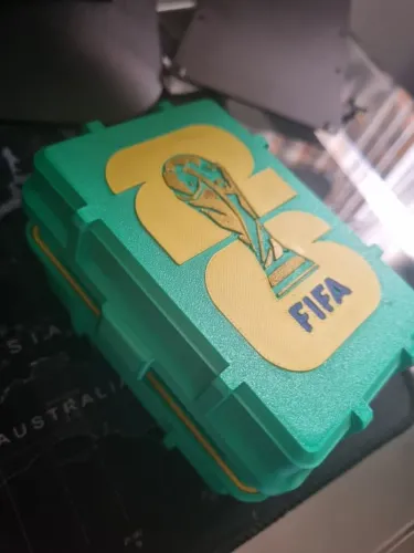 Caixa para guardar ate 200 figurinhas da copa do Mundo 2026