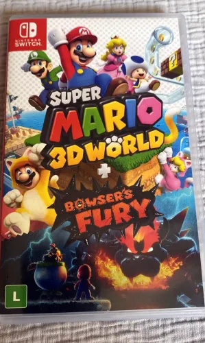 Nintendo Switch - Super Mario 3D World + Bowser's Fury - Mídia Física