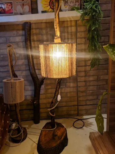 Luminária rustica