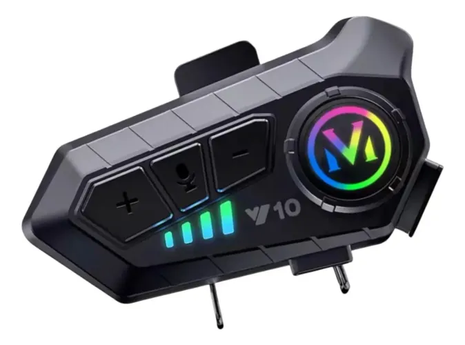 Intercomunicador V10 Bluetooth Fone 300 metros Moto