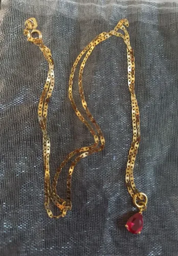 Cordão de ouro 18k 45cm .