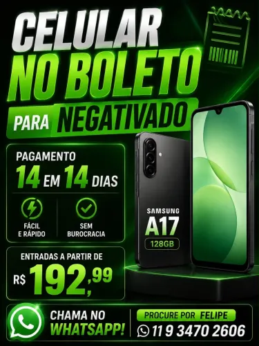 Celular no boleto!!