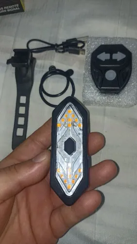 Laterna de Led USB Para Bicicleta Com Controle